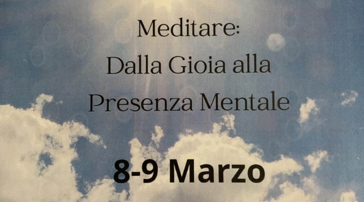 MEDITAZIONE 8-9 MARZO 2025